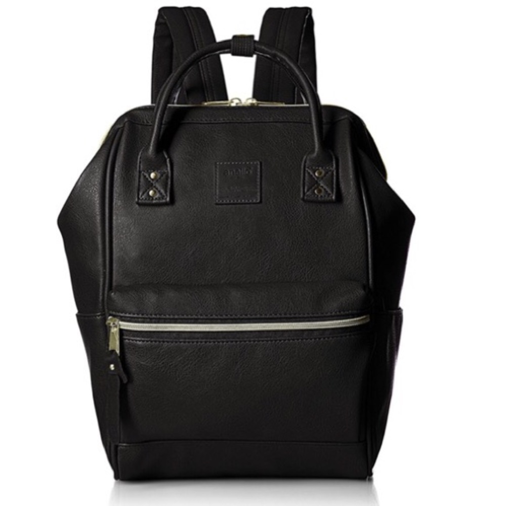 Black bucket backpack